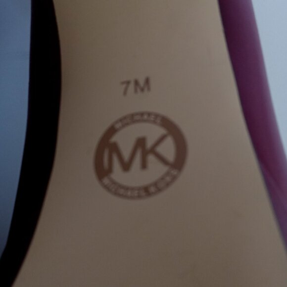 MICHAEL Michael Kors Chantal Rubin Red Leather Platform Pump Womens Size 7M - Picture 12 of 14